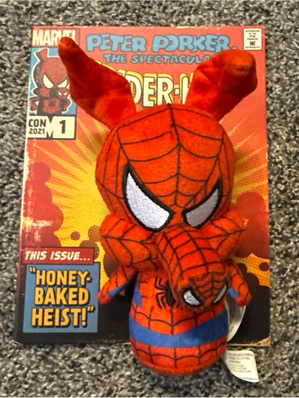 Hallmark Itty Bittys Marvel Spider-Ham Plush Comic Convention Exclusive 2021 NEW